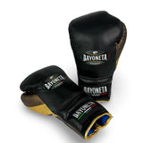 Bayoneta Premium Multilayer Horse Hair Gloves - Black/ Metallic Gold/ Metallic Cedar Brown