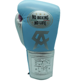 No Boxing No Life Training Gloves - Canelo Edition - Sky Blue/ Silver/ Pink