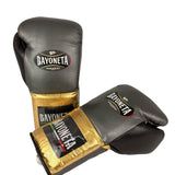 Bayoneta Premium PuLat Horse Hair Gloves - Grey Oxford/ Metallic Gold/ Black