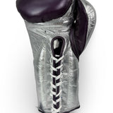 Bayoneta Premium PuLat Horse Hair Gloves - Purple/ Metallic Silver