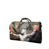 Bayoneta Bolso Deportivo  - Mini - Exclusivo "Banderas USA - MX" Pintado a Mano - Negro