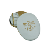 No Boxing No Life Precision Mitts - Metallic Gold/ White