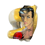 Bayoneta Facebar - Exclusive Custom "Cartoon Rocky Balboa" Hand Painted - White