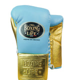 No Boxing No Life Guantes de Entrenamiento - Dorado Metálico/ Negro