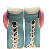 Bayoneta MX Latex Gloves - White/ Sky Blue/ Baby Pink