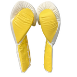 No Boxing No Life Training Gloves - White/ Yellow
