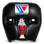 Winning Cheeks Protector Headgear - Black/ White - FG-3000
