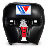 Winning Cheeks Protector Headgear - Black/ White - FG-3000