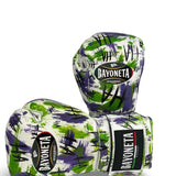 Bayoneta Premium Multilayer Horse Hair Gloves - Exclusive Custom “HA HA Color Riot” Hand Painted - White