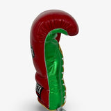 Bayoneta Premium Multilayer Horse Hair Gloves - Red/ White/ Metallic Green/ Metallic Gold