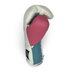 Bayoneta MX Latex Gloves - White/ Sky Blue/ Baby Pink