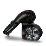 Bayoneta MX Latex Gloves - Exclusive Custom "Crimson Skull" Hand Painted