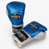 Bayoneta MX Horse Hair Gloves - Metallic Blue/ Metallic Silver