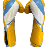Bayoneta Premium Guantes Multicapa + HH - Amarillo/ Azul Cielo/ Blanco