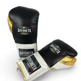 Bayoneta Premium PuLat Horse Hair Gloves - Black/ White/ Metallic Gold