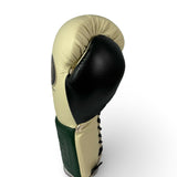 No Boxing No Life Training Gloves - Cream/ Pine Green/ Black/ Metallic Rose Gold