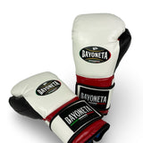 Bayoneta Premium PuLat Horse Hair Gloves - White/ Black/ Dark Red Wine