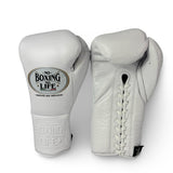 No Boxing No Life Guantes de Pelea - Blanco
