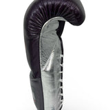 Bayoneta Premium PuLat Horse Hair Gloves - Purple/ Metallic Silver