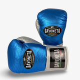 Bayoneta MX Horse Hair Gloves - Metallic Blue/ Metallic Silver