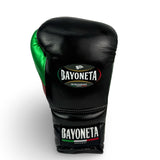Bayoneta Premium Multilayer Horse Hair Gloves - Black/ Metallic Green/ Metallic Red