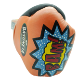 Bayoneta Premium PuLat Horse Hair Gloves - Exclusive Custom "Inspired by Bam Rodriguez" Hand Painted - Orange