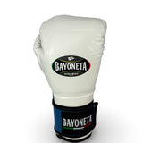 Bayoneta MX Latex Training Gloves - White/ Saphire Blue