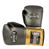 Bayoneta Premium PuLat Horse Hair Gloves - Grey Oxford/ Metallic Gold/ Black