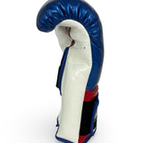Bayoneta Premium PuLat Horse Hair Gloves - Electric Blue/ Red/ White