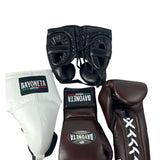 Full Sparring Set - Dark Brown/ Black/ White