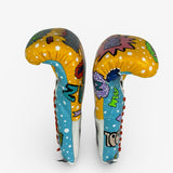 Bayoneta Premium PuLat Horse Hair Gloves - Exclusive Custom Pop Art “Comics” Hand Painted