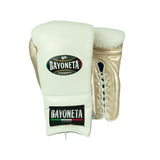 Bayoneta Premium Multilayer Horse Hair Gloves - White/ Metallic Rose Gold