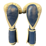 No Boxing No Life Training Gloves - Cream/ Navy Blue