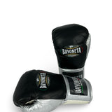 Bayoneta MX Horse Hair Fight Gloves - Black/ Metallic Silver/ Pearl White