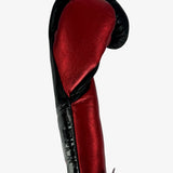 Bayoneta Premium PuLat Horse Hair Gloves - Black/ Metallic Red