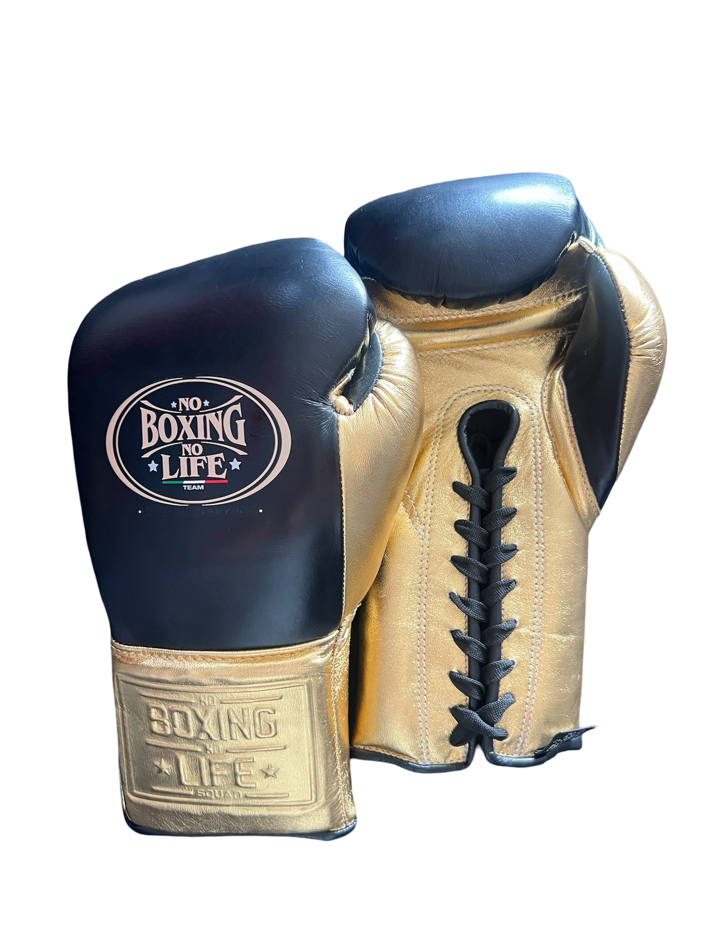 No Boxing No Life Training Gloves - Black/ Metallic Gold Boxing Gloves No Boxing No Life Training Gloves - Black/ Metallic Gold Boxing Gloves