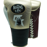 No Boxing No Life Fight Gloves - Canelo Edition - Rose Gold/ Burgundy/ Black/ White