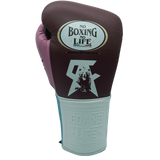 No Boxing No Life Fight Gloves - Canelo Edition - Burgundy/ White/ Pink/ Sky Blue