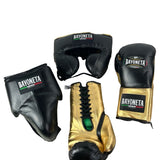 Full Sparring Set - Black/ Metallic Gold