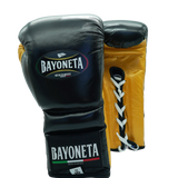 Bayoneta Premium MX - Guantes de Pelo de Caballo - Negro/ Dorado Caramelo