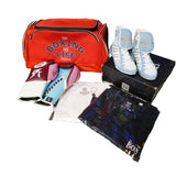 No Boxing No Life Full Kit - Burgundy/ White/ Pink/ Sky Blue - Black Oversize T-shirt
