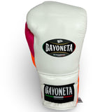 Bayoneta Premium Multilayer Horse Hair Gloves - White/ Neon Orange/ Neon Pink