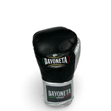 Bayoneta MX Horse Hair Fight Gloves - Black/ Metallic Silver/ Pearl White