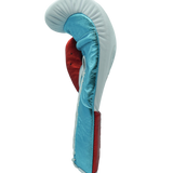 No Boxing No Life Training Gloves - Canelo Edition - White/ Metallic Teal/ Metallic Red