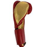 Bayoneta Premium PuLat Horse Hair Gloves - Red/ Metallic Gold