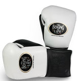 No Boxing No Life Training Gloves - White/ Black