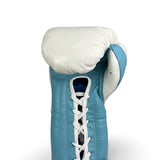 Bayoneta Premium PuLat Horse Hair Gloves - White/ Sky Blue