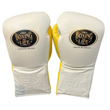 No Boxing No Life Training Gloves - White/ Yellow