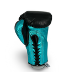 Bayoneta MX Horse Hair Fight Gloves - Black/ Metallic Aqua