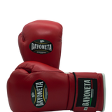 Bayoneta Premium MX - Guantes de Pelo de Caballo - Rojo/ Blanco